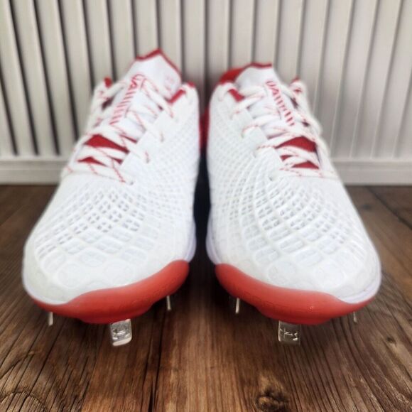 Under Armour Glyde 2 MT Metal Softball Cleats Women's 7 White Red Athletic Sport - Picture 2 of 10